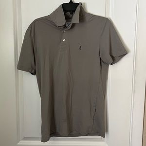 Volcom Gray Polo with black logo